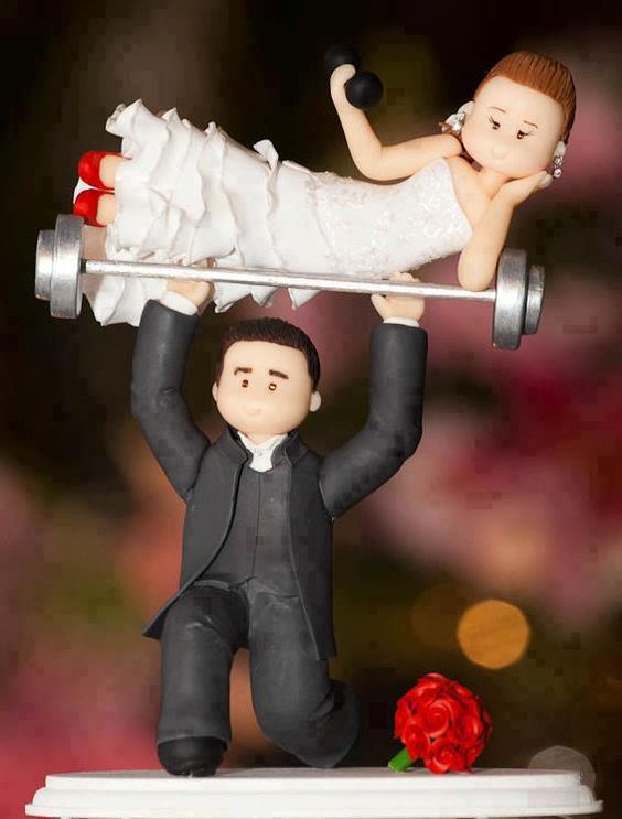funny wedding cake toppers for original couples Hilarious and unique wedding cake toppers for original couples.