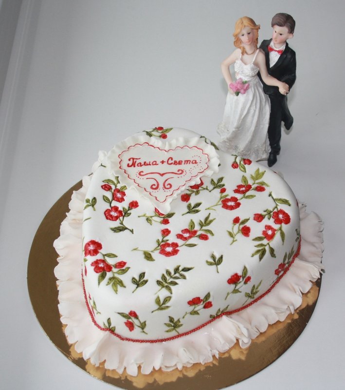 Фото тортов на годовщину свадьбы фото