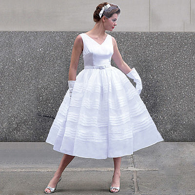Свадебное платье в стиле 60-х годов, стиляги