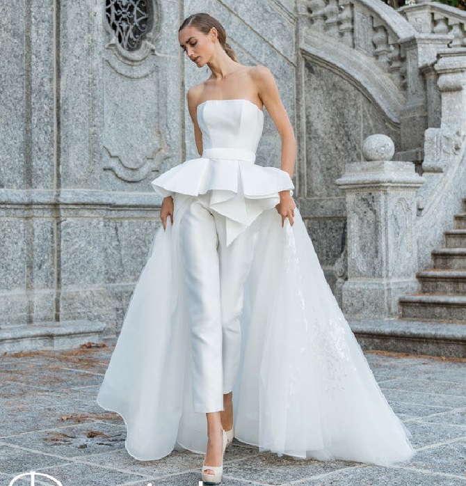 Свадебные костюмы для невест: стильные идеи для особенного дня 55