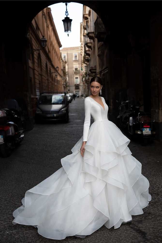Модные свадебные платья с рукавами 2020-2021 2