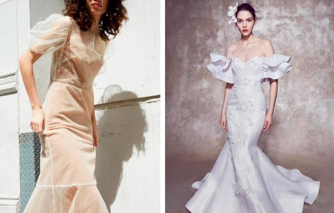 Модные свадебные платья с рукавами 2020-2021 29