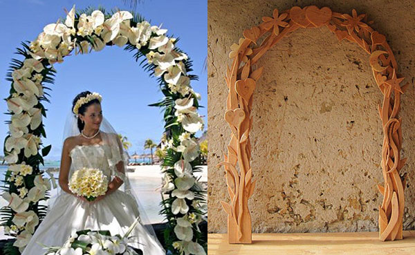 необычные свадебные арки из цветов