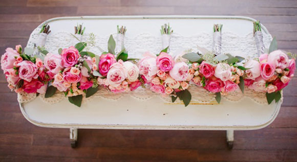 Оформление свадьбы розовыми цветами