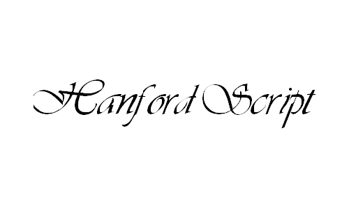 Hanford Script font