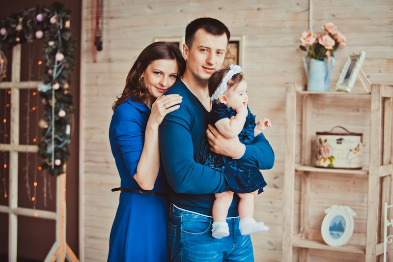 Семейная фотосессия в студии