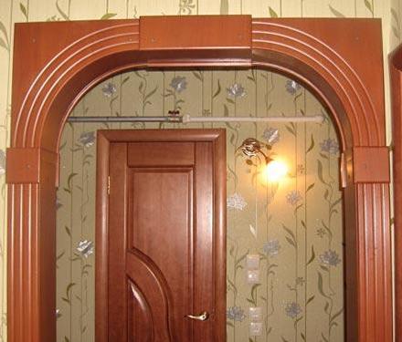 Арка из МДФ отделка камнем арок