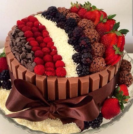 Фото ukrashenie torta konfetami 17.