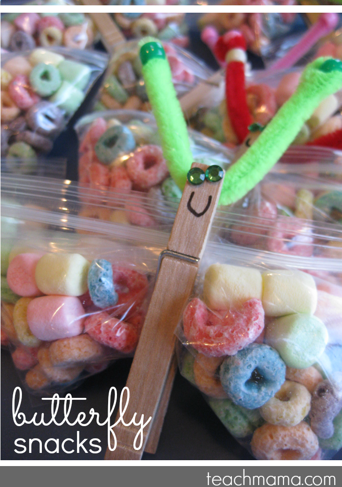 sweet butterfly snacks & birthday fun