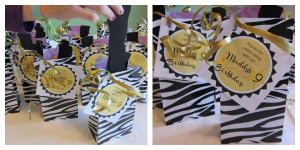 golden birthday goodies
