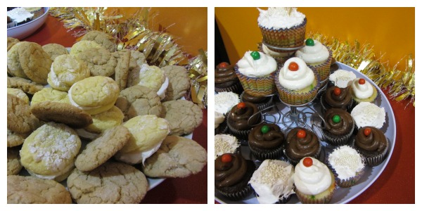 golden birthday goodies