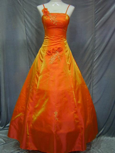 Orange wedding dresses