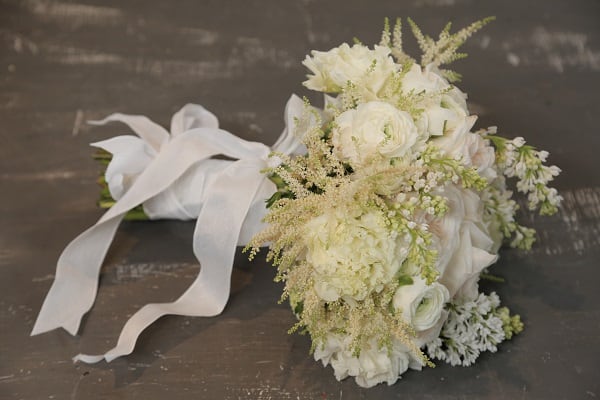 European Bridal Bouquet, White Bridal Bouquet, White Wedding Flowers, DIY Wedding Flowers, DIY Bouquet