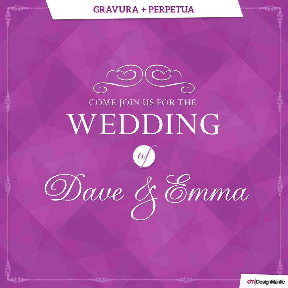 wedding font pairing 2