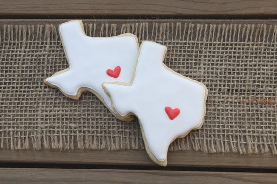 Texas Wedding Cookie Favors