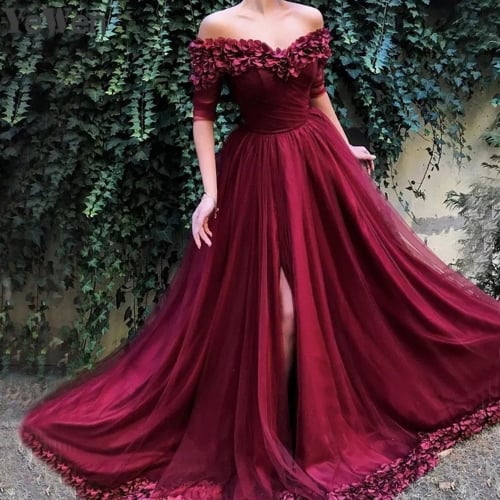 Wine Red Wedding Dresses