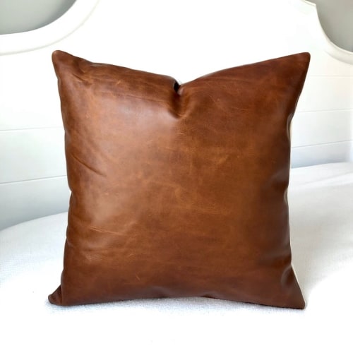 Leather Pillow Cover for 3rd anniversary gift