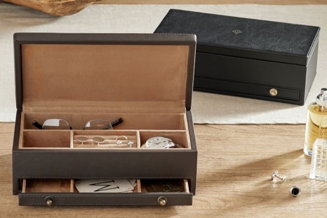 Leather Accessory Storage Box