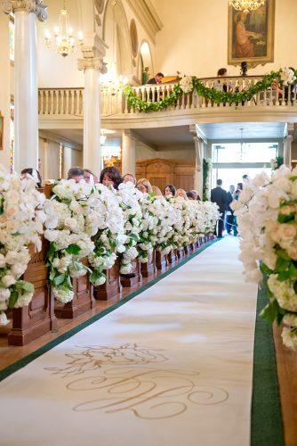church wedding decorations breathtaking aisle with white roses karlisch studio