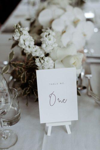 wedding ideas tiny white minimalist easel table number whiteinkdesignco