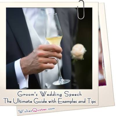 Grooms wedding speech