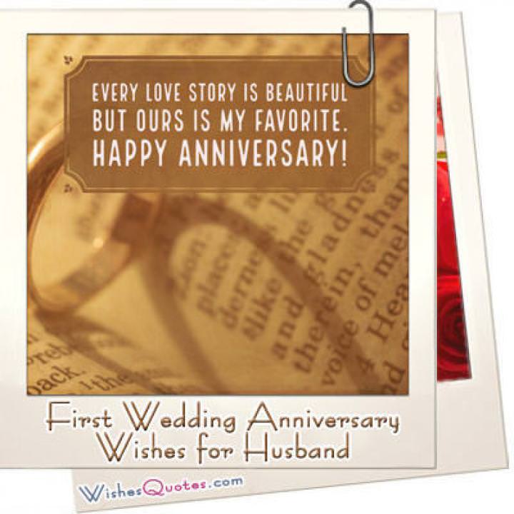 First anniversary husband featured
